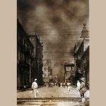 Πανικός στην οδό Βενιζέλου μετά την πυρκαγιά (Χάρης Γιακουμής, Θεσσαλονίκη σε πρώτο πρόσωπο. Ταξιδιωτικές σημειώσεις, σελ.155)