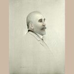 Κωνσταντίνος Παρθένης, Πορτρέτο του Παναγιώτη Παπαναστασίου, πατέρα του Κωνσταντίνου Παπαναστασίου, δεκαετία του 1920, ελαιογραφία σε καμβά, 60x70 εκ. (Ε.Π.Μ.Α.Σ.)